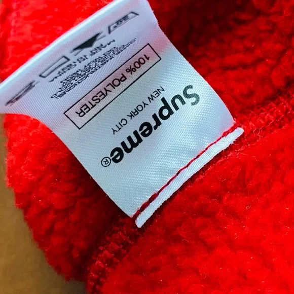 RARE SUPREME POLARTEC SKI MASK RED/WHITE - Picture 4 of 7